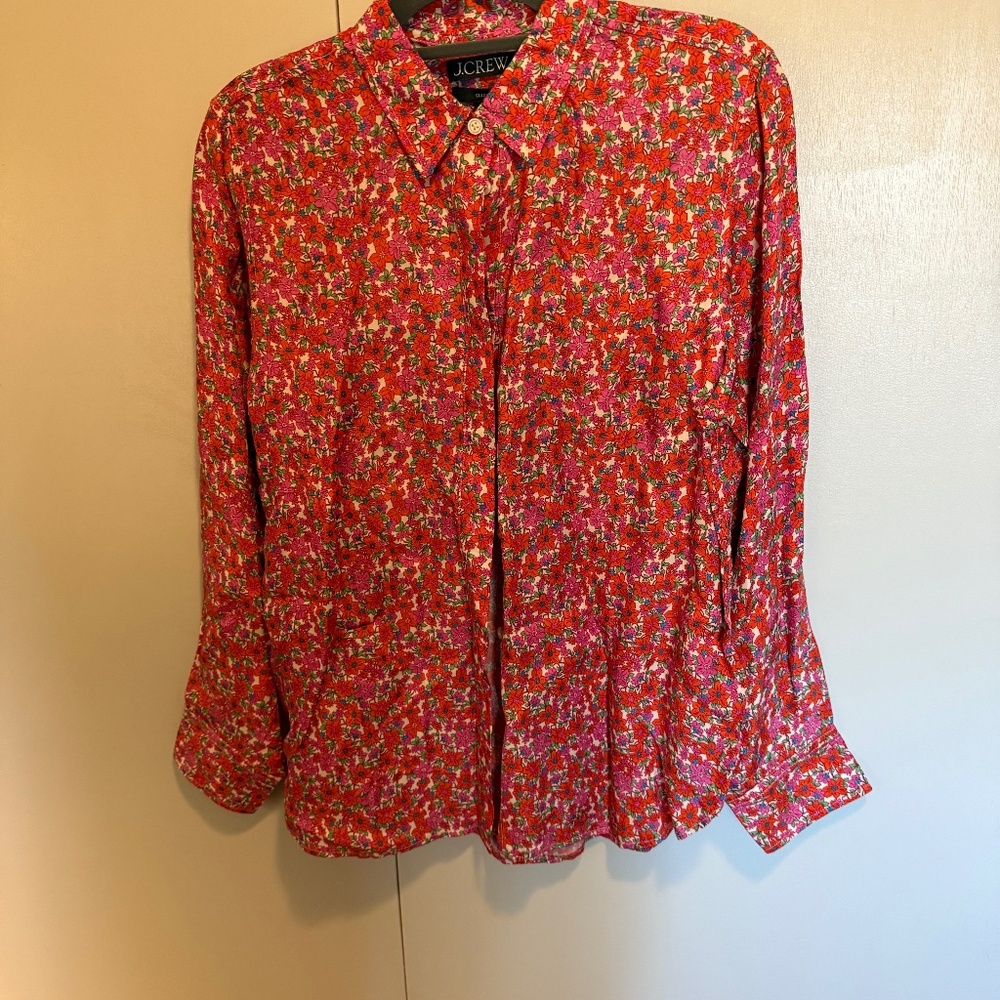 J Crew Liberty Button up Blouse NWT